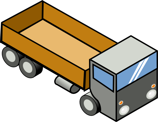 Isometric Truck clip art - vector clip art online, royalty free ...