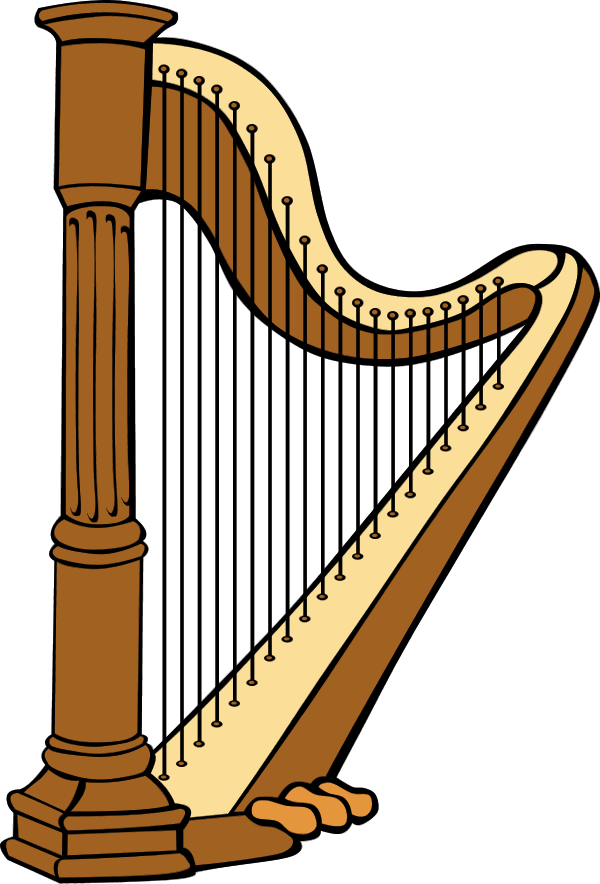 harp clipart - vector Clip Art