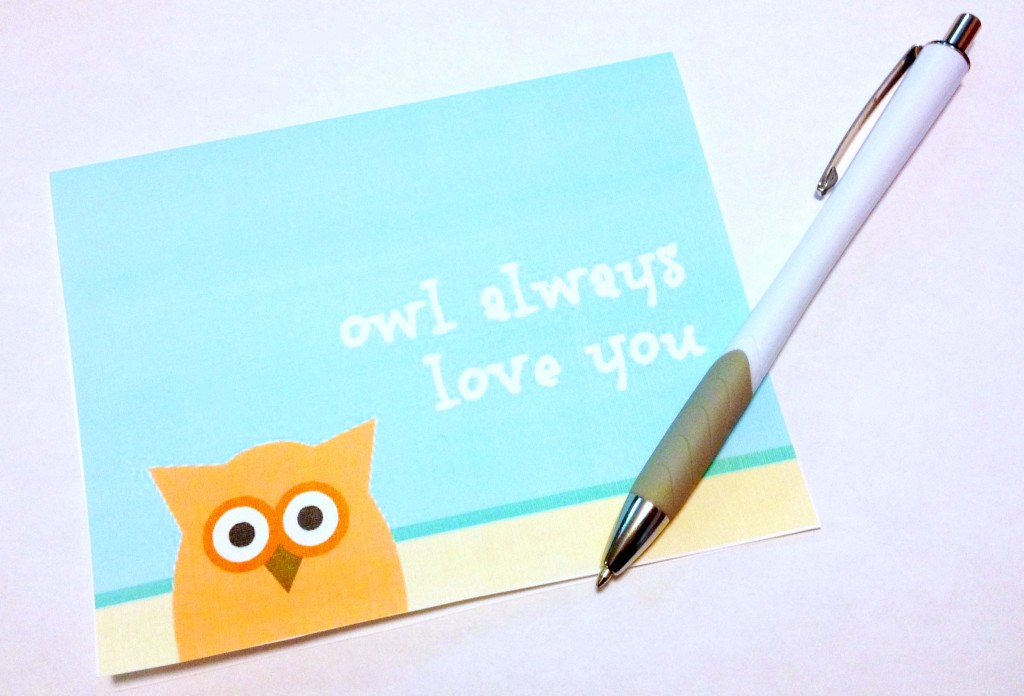 Introducing Daily Printables (and free printable owl note cards ...
