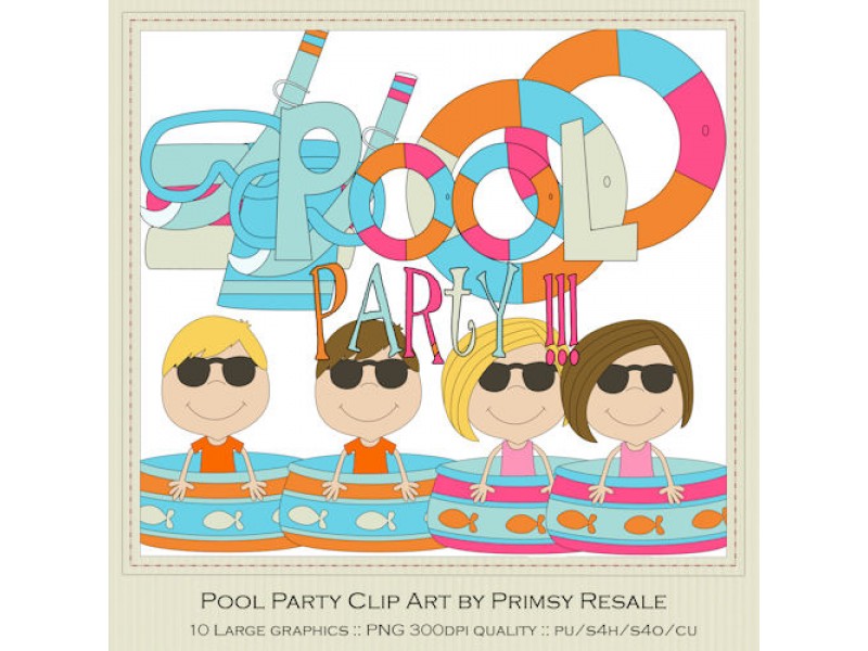 free clipart images pool party - photo #34