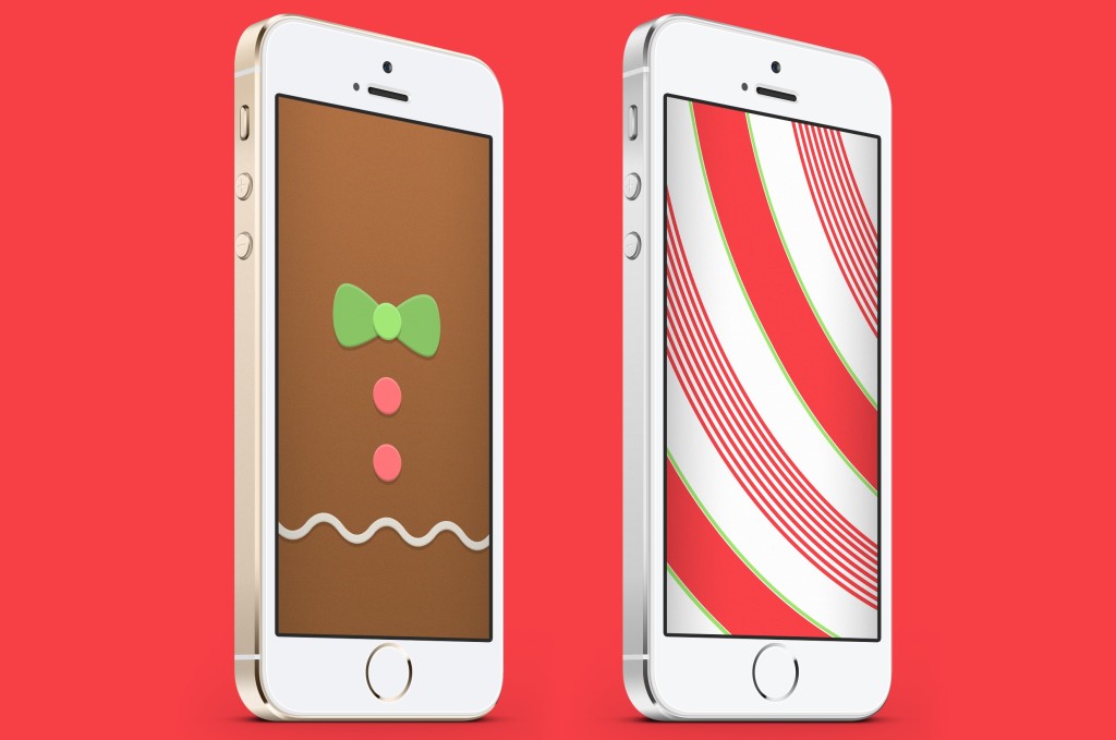 Wallpapers of the week: candy canes and gingerbread men