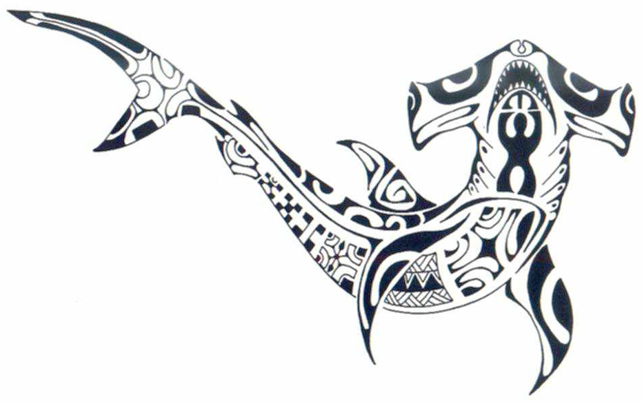Killer Polynesian Shark Tattoo | Tattoo Hub