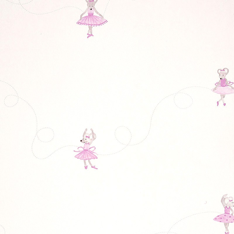 Douce Nuit Wallpaper Mauve Ballerinas DCN22655135 by Casadeco