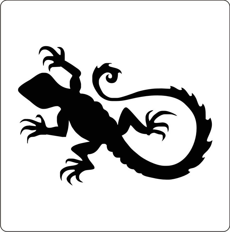 Amazing Stencils : Cool Lizard Stencil