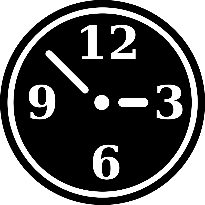Clipart - Clock Pictogram