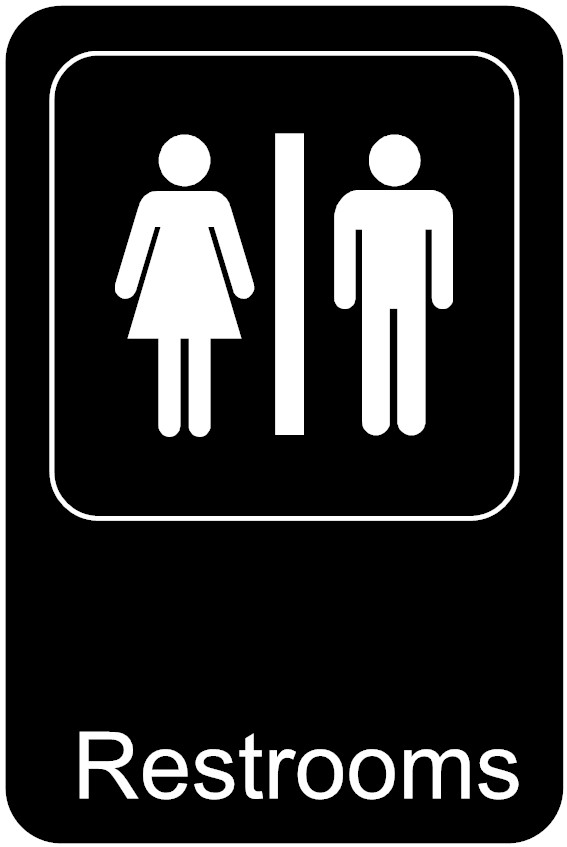 Vertical Restroom Sign Example - SmartDraw - Cliparts.co