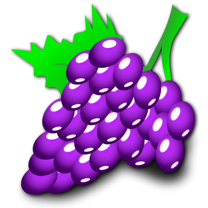 Nicubunu Grapes image - vector clip art online, royalty free ...