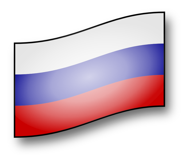 Clipart - clickable Russia flag