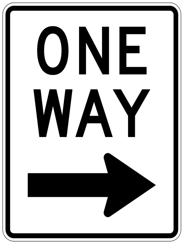 One Way Traffic Sign