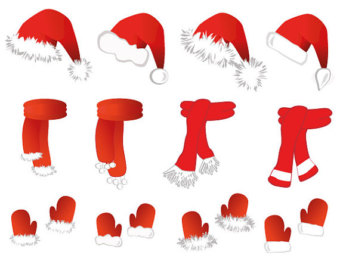Popular items for santa hat clip art on Etsy