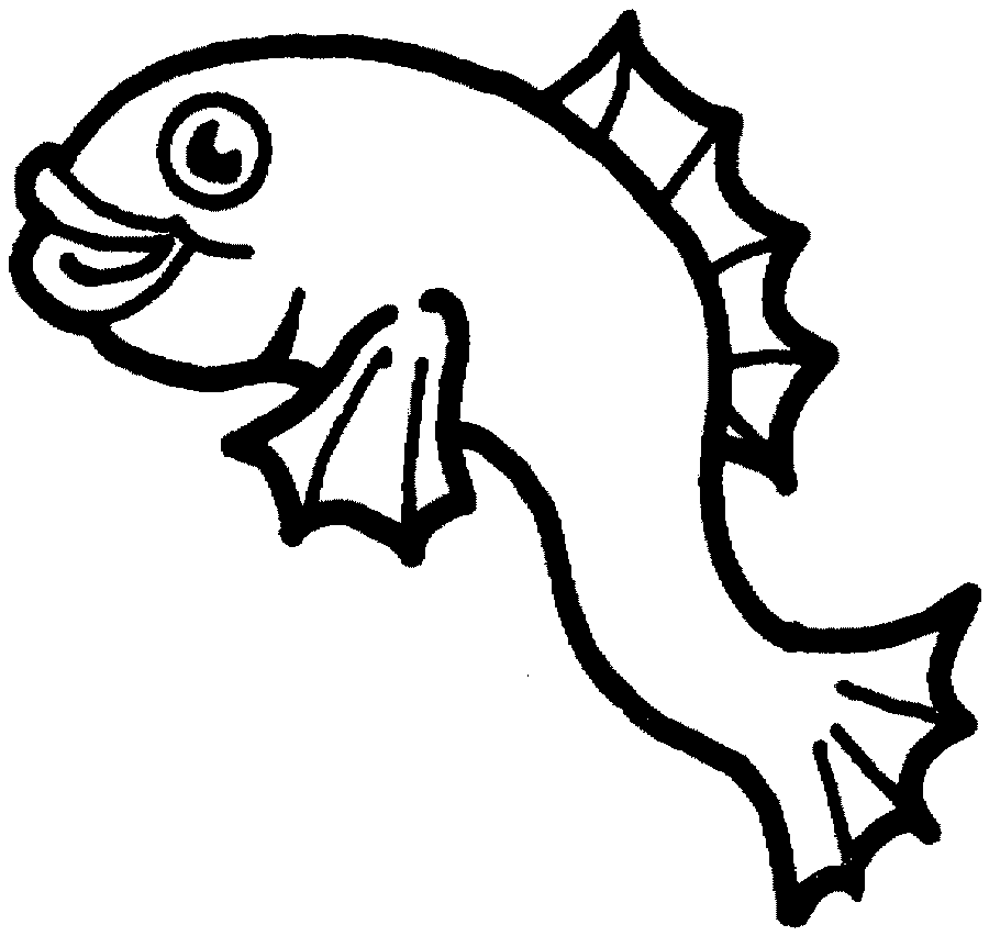 Fish Cartoon Black And White Images & Pictures - Becuo
