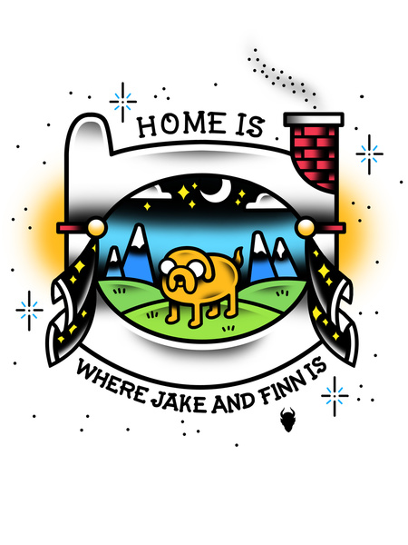 Adventure Time Tattoo Flash Art Print by DerickJames | Society6