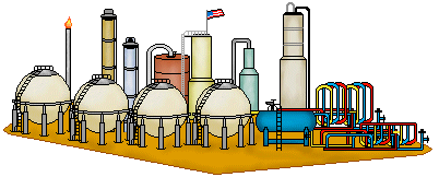 Industrial Building Clip Art - Natural Gas Storage Plant