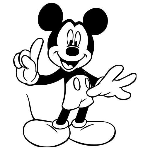 Black mickey mouse 29 icon | Clipart Panda - Free Clipart Images