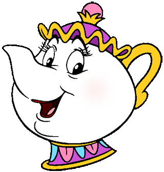 Mrs. Potts, Chip, Armoire and Footstool Clipart from Disney's ...