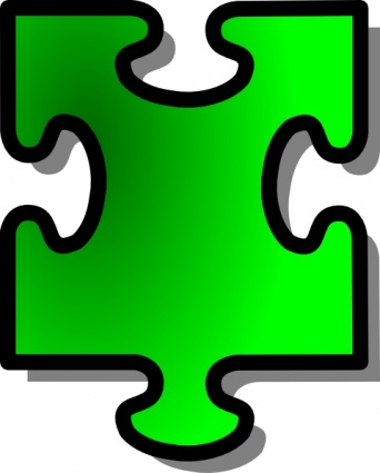 Green Jigsaw Piece clip art - Download free Other vectors
