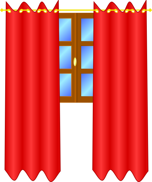 Window With Draperies clip art Free Vector / 4Vector