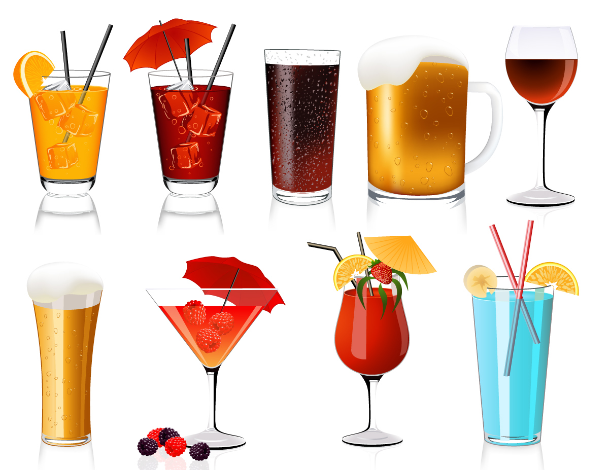 Cocktail Drink Glasses | GraphicsKeeper.