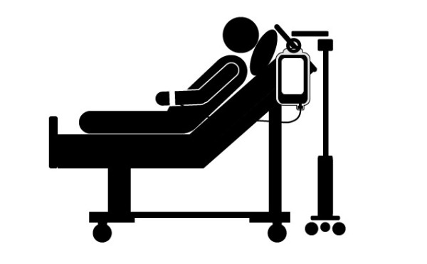 Free Healthcare Pictogram – Patient in Hospital Bed | Digital ...