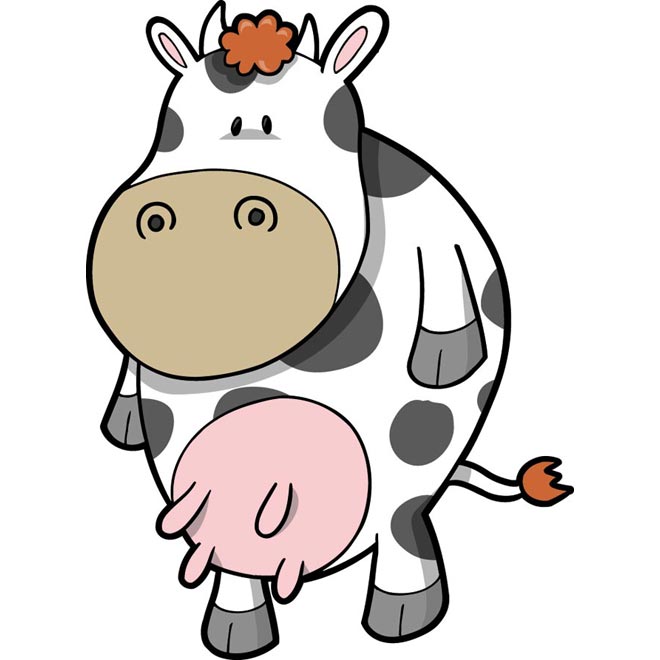 Cute Cow Drawings - Cliparts.co