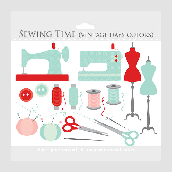 Popular items for sewing clipart on Etsy