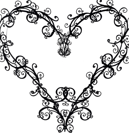 Fancy Heart Tattoos - Cliparts.co