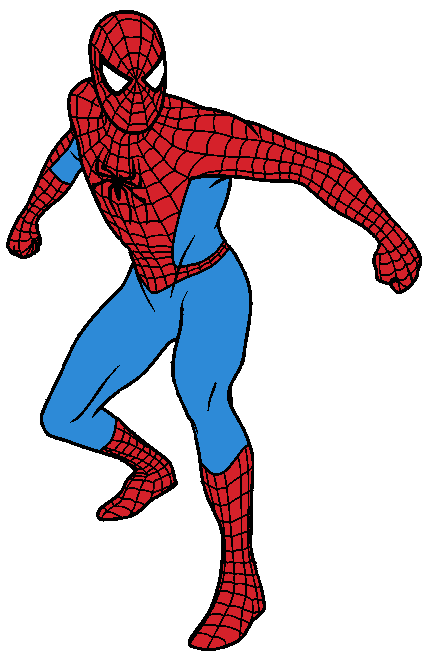 Spiderman Clipart Black And White - Gallery