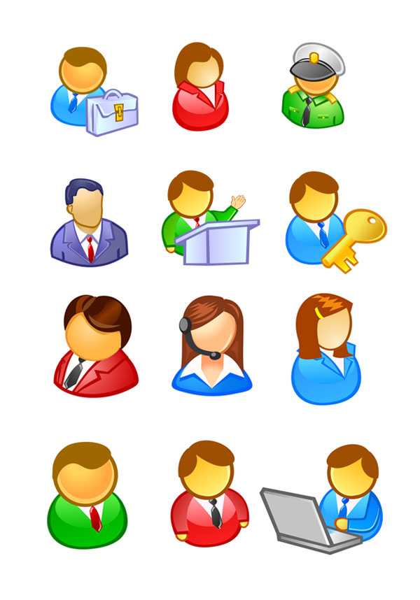 People in the user icon vector material | Download Free Vector ...