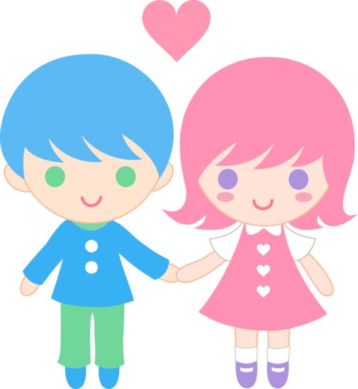 Cute Valentines Day Kids - Free Clip Art | I heart you | Pinterest