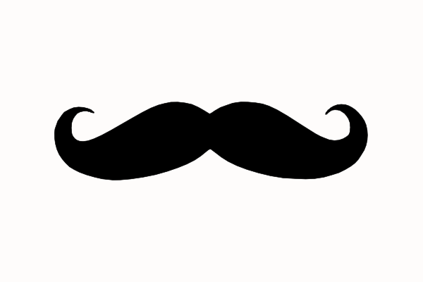 Moustache Black Brand clip art - vector clip art online, royalty ...