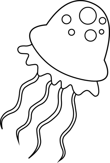 Jellyfish Outline Images & Pictures - Becuo
