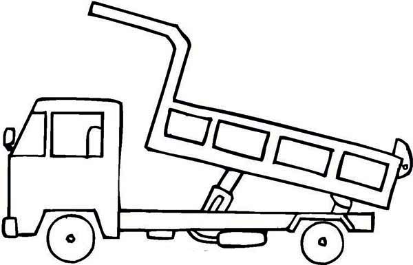 dump truck coloring page for kids | Kids Play Color