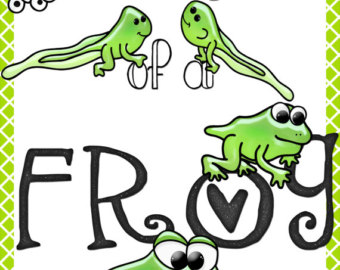 Popular items for frog clipart on Etsy