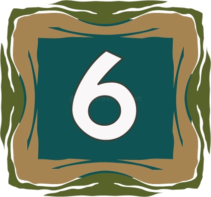 Numbers : number_6d : Classroom Clipart