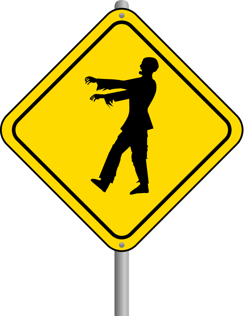 Zombie Crossing Page Clip Art Download