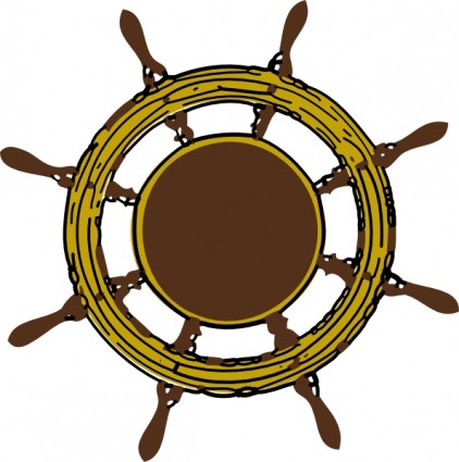 Ship Steering Wheel clip art Vector clip art - Free vector for ...