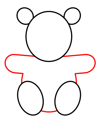 Teddy Bear Outline Clipart