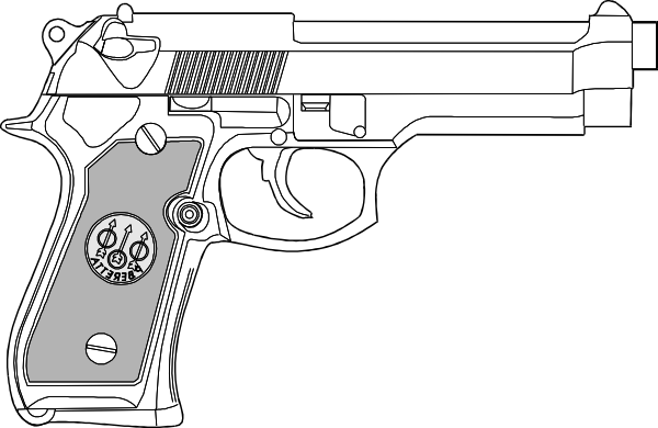 9 Mm Gun Clip Art at Clker.com - vector clip art online, royalty ...