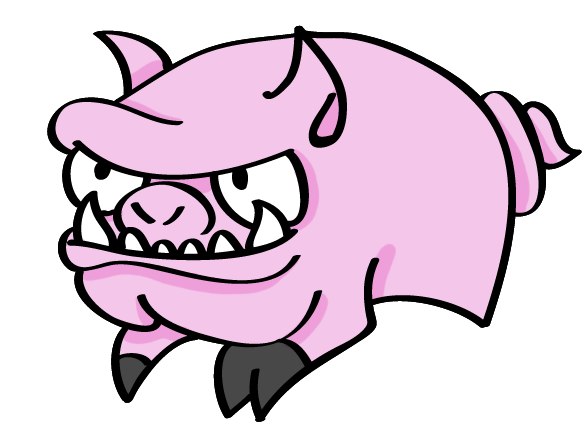 Evil Cartoon Pig - Gallery