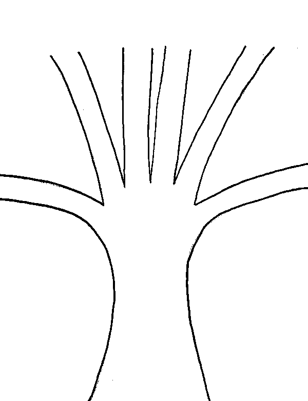 Family Template Tree Trunk | Coloring Pages