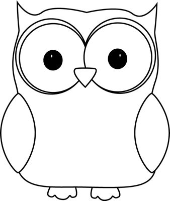 Owl Clip Art Outline - ClipArt Best