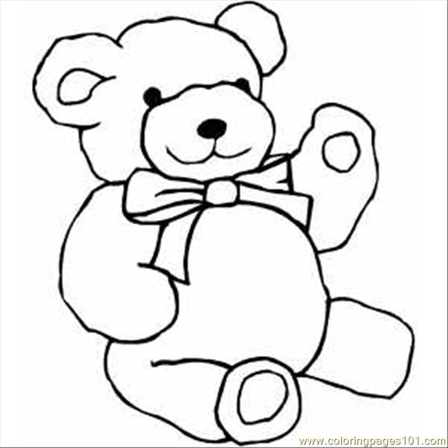BEAR COLORING DRAWING TEDDY « ONLINE COLORING