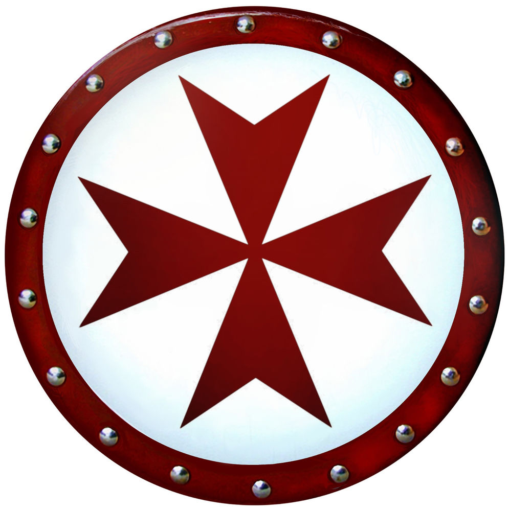 Templar Cross Shield SCA LARP Medieval Armor Maltese Knight ...