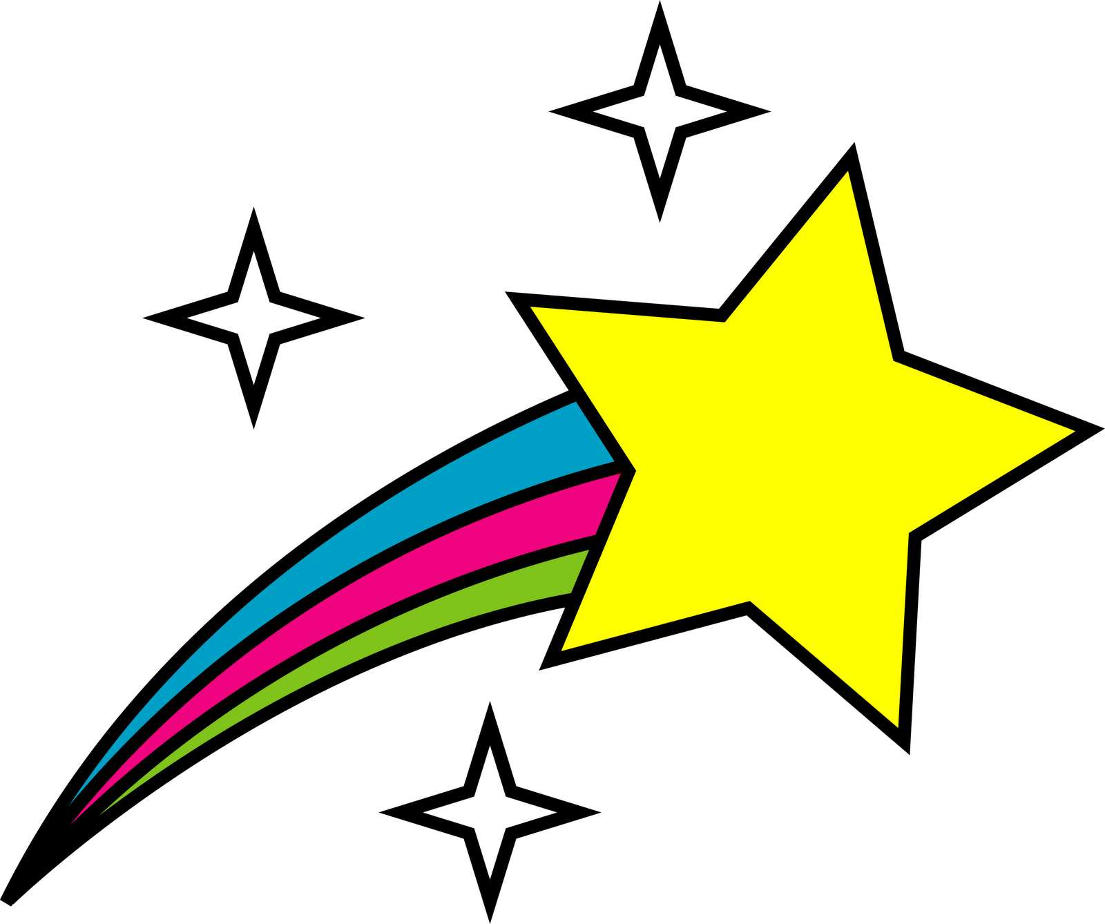 Shooting Stars Drawing - ClipArt Best