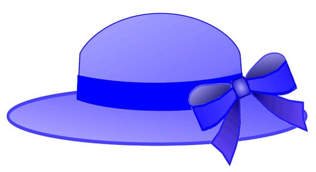 Blue hat with bow lge 12 cm wide | Flickr - Photo Sharing!