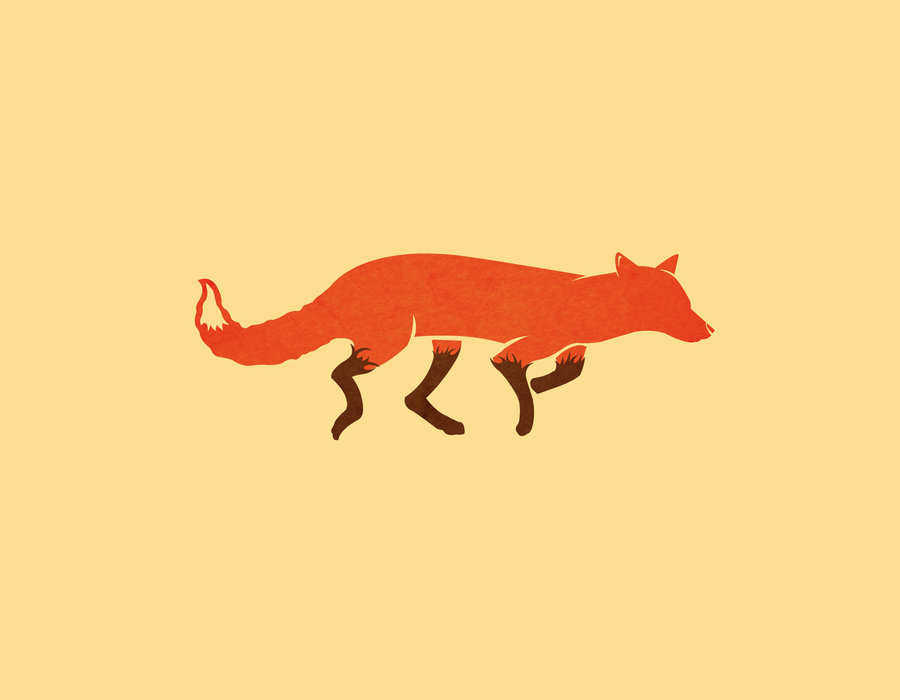 Sly as a Fox (Art) [X-Post from /r/typography] : foxes