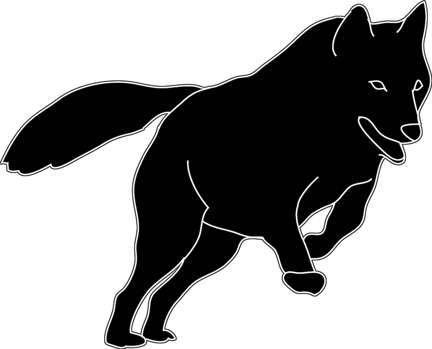 free clipart silhouette animals - photo #17
