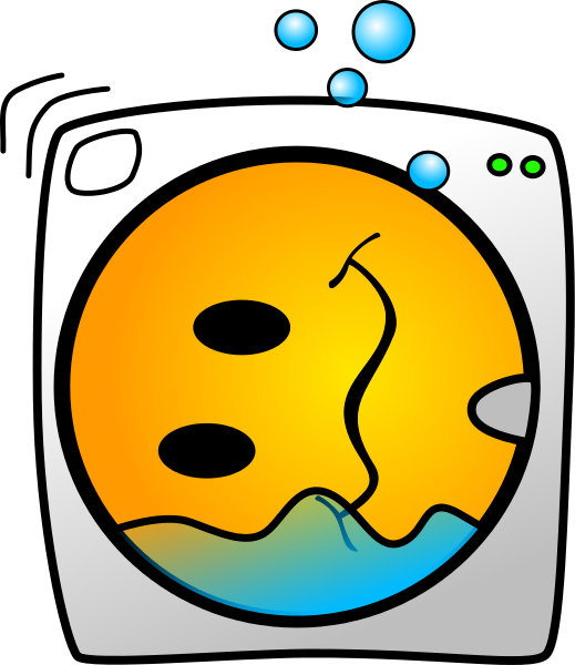 Smiley In Washing Machine Clip Art Download