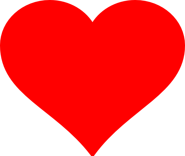 Red Heart Flat clip art - vector clip art online, royalty free ...