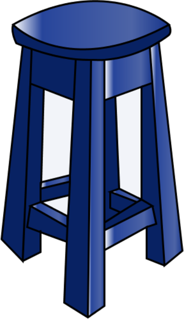 Wooden Bar Chair - vector Clip Art